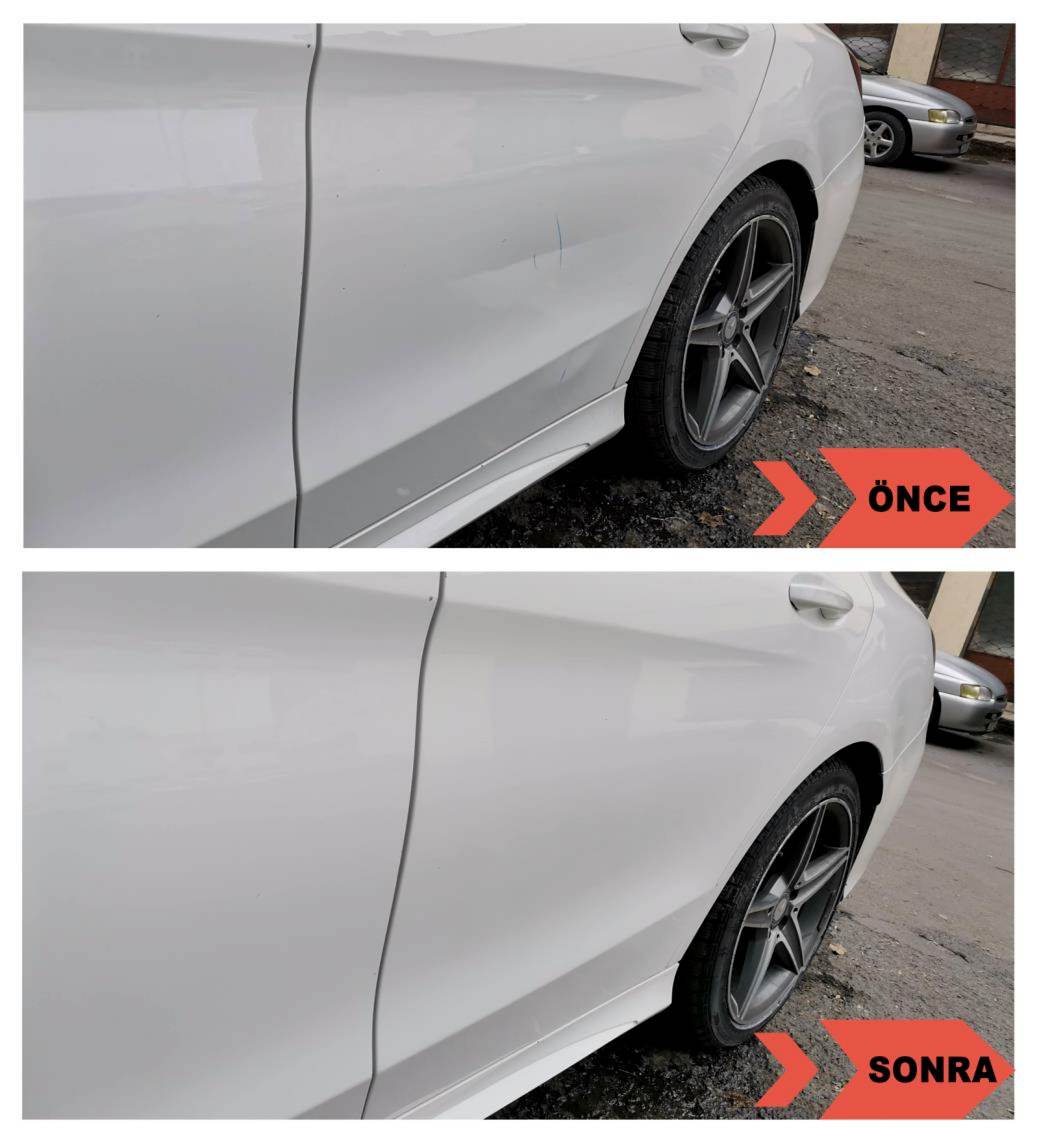 Mercedes Sol Arka Kapı Boyasız Onarım